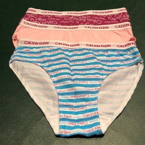 Girls Calvin Klein under garments